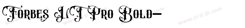 Forbes LT Pro Bold字体转换